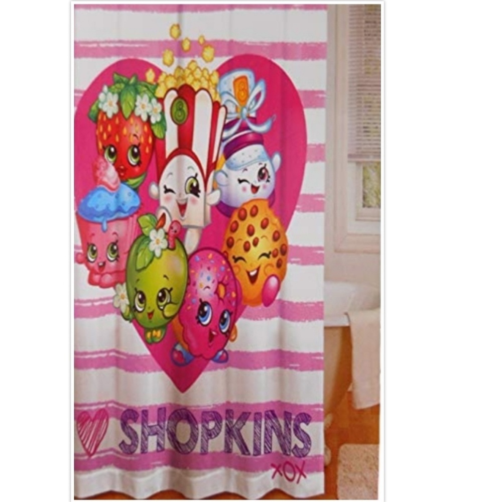 💋3/$20 SALE!💋 NWT Shopkins Shower Curtain 72"